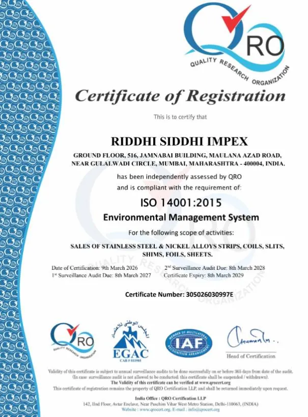 Environmental Management certificate