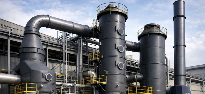 Stainless Steel 317L Coils used in Flue-Gas Desulphurisation and Scrubber Fabrication