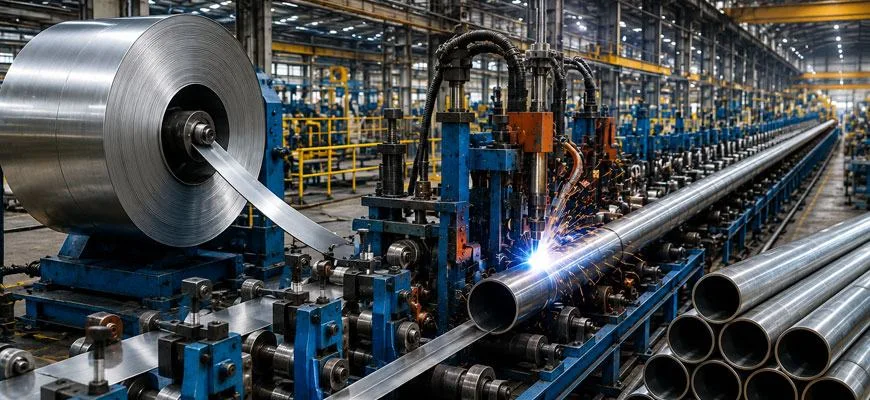 Stainless Steel 317L Coils used in Welded Pipe and Tube Production